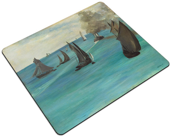 Podkładka Widok na morze, spokojna pogoda (Vue de mer, temps calme) Édouard Manet 24x19cm