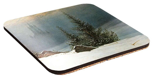 Podkładka pod kubek Pejzaż zimowy Caspar David Friedrich