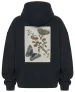 Bluza oversize Great Blue Butterflies and Red Fruits Maria Sibylla Merian