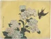 Podkładka na stół Hortensja i Jaskółka Katsushika Hokusai