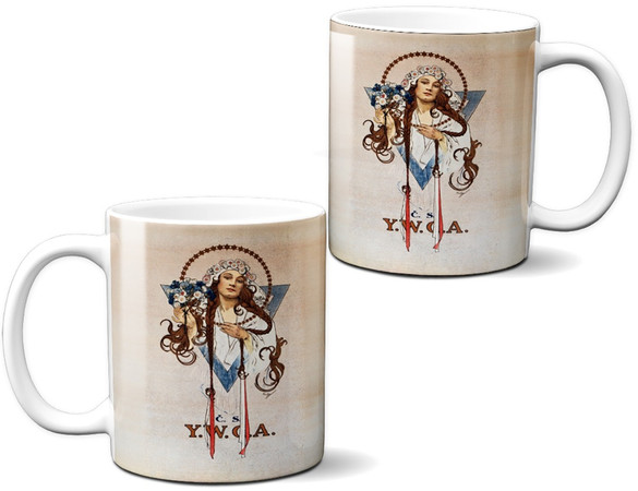 Kubek Plakat C.S./ Y.W.C.A Alfons Mucha