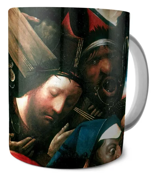Kubek Chrystus dźwigający krzyż Hieronim Bosch