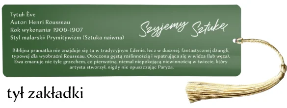 Zakładka do książki Eve Henri Rousseau