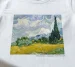 Koszulka z nadrukiem Pole pszenicy z cyprysami Vincent Van Gogh