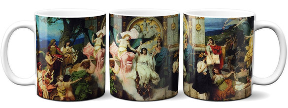 Kubek Kurtyna Opery i Baletu we Lwowie Henryk Siemiradzki