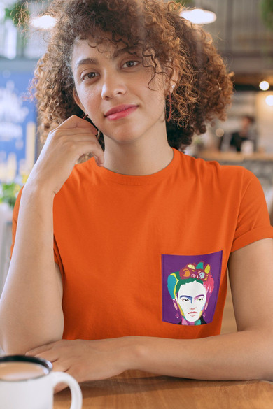Koszulka z kieszonką FRIDA KAHLO 2