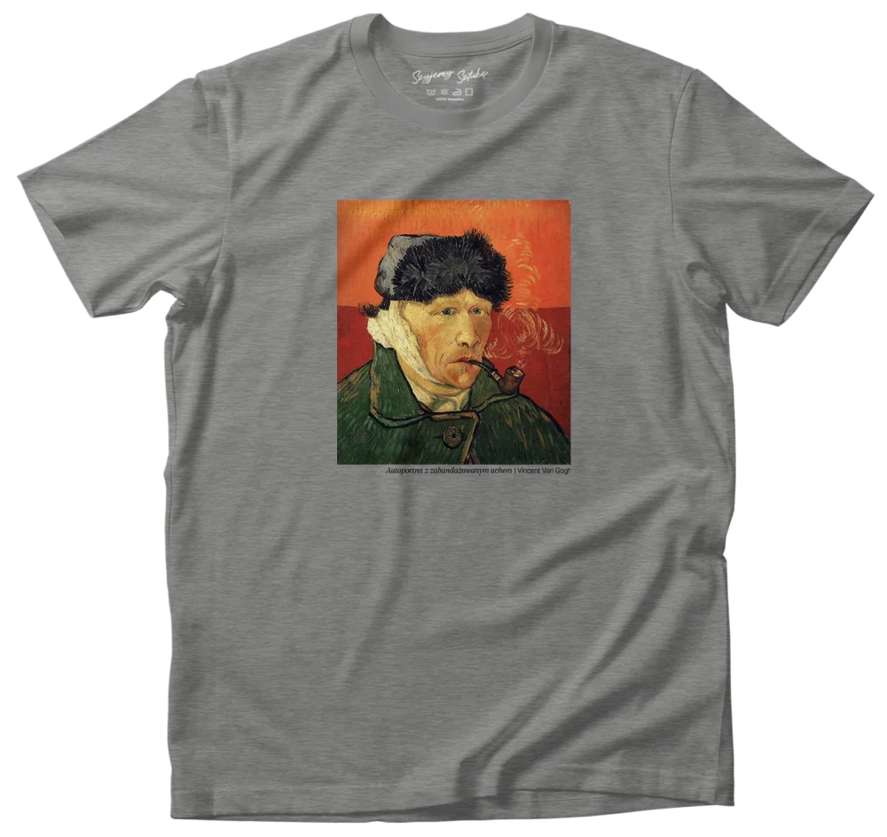 Koszulka z nadrukiem Autoportret z zabandażowanym uchem Vincent Van Gogh