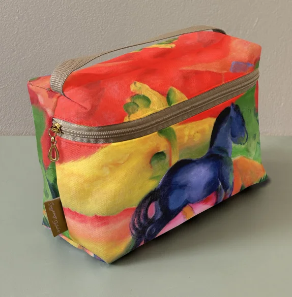 Kosmetyczka kuferek Mały niebieski koń Franz Marc