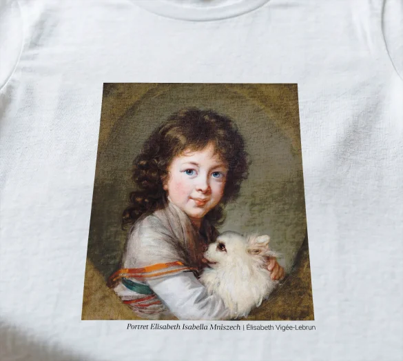 Koszulka z nadrukiem Portret Elisabeth Isabella Mniszech Élisabeth Vigée-Lebrun