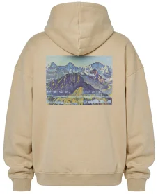 Bluza oversize Eiger, Mönch und Jungfrau in der Morgensonne Ferdinand Hodler