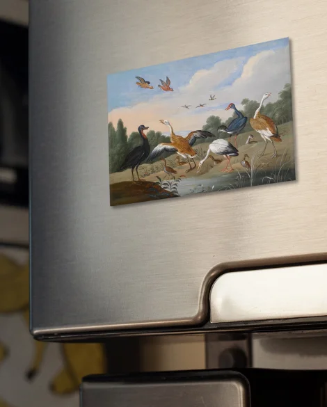 Magnes Czaple i kaczki na rzece Jan van Kessel (starszy) 