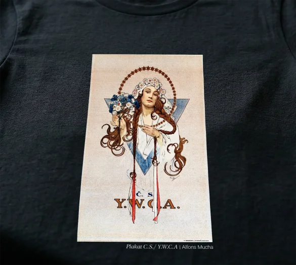 Koszulka z nadrukiem Plakat C.S./ Y.W.C.A Alfons Mucha