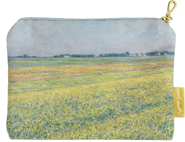 Kosmetyczka mini Równina Gennevilliers, żółte pola Gustave Caillebotte