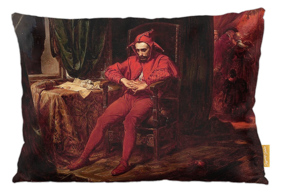 Poduszka dekoracyjna na prezent z obrazem Stańczyk Jan Matejko Szyjemy Sztukę