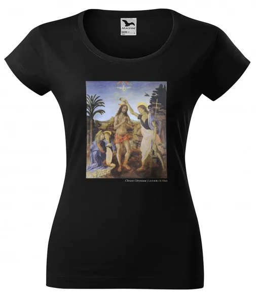 Bluzka damska Chrzest Chrystusa Leonardo da Vinci