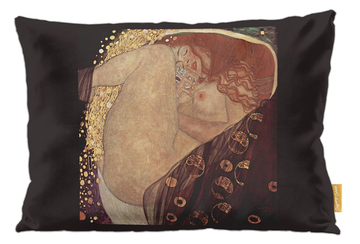 Poduszka dekoracyjna na prezent z obrazem Danae Gustav Klimt Szyjemy Sztukę