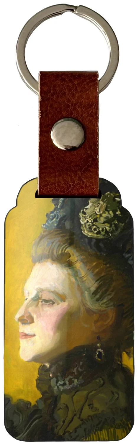 Brelok Portret żony artysty Jadwigi na żółtym tle Józef Mehoffer