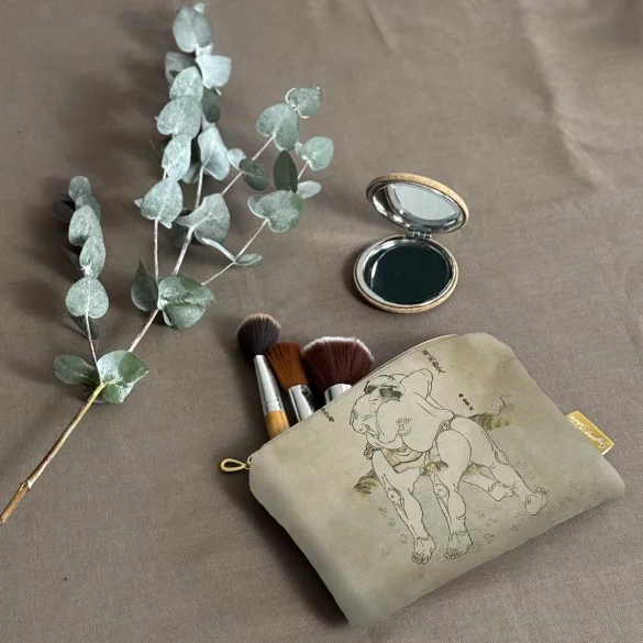 Kosmetyczka mini Zapaśnicy sumo Uzugafuchi Kandayu i Takasaki Ichijuro Katsushika Hokusai