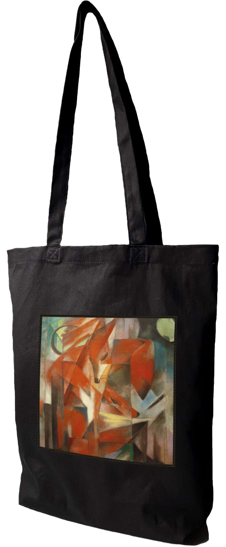 Torba z naszywką Lisy Franz Marc, Czarna