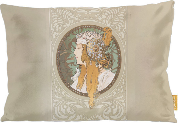 Poduszka Bizantyjskie głowy: blondynka Alfons Mucha