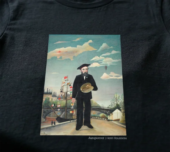 Koszulka z nadrukiem Autoportret Henri Rousseau