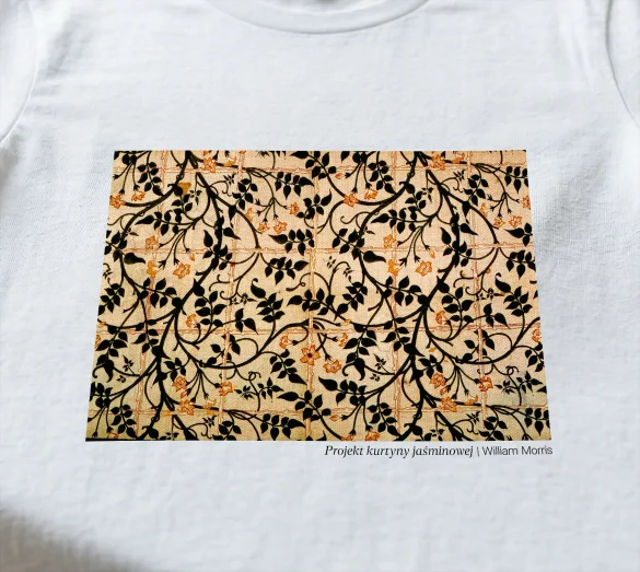 Koszulka z nadrukiem Projekt kurtyny jaśminowej William Morris