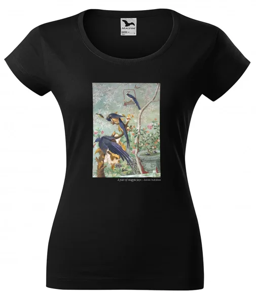 Bluzka damska A pair of magpie jays James Audubon