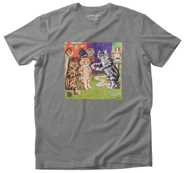 Koszulka z naszywką Herbata dla kota Louis Wain