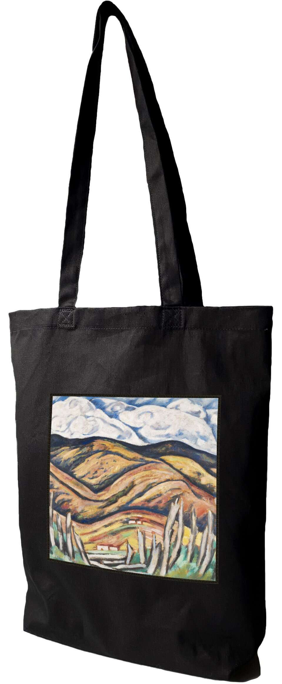 Torba z naszywką Ostatni z Nowej Anglii — początek Nowego Meksyku Marsden Hartley, Czarna