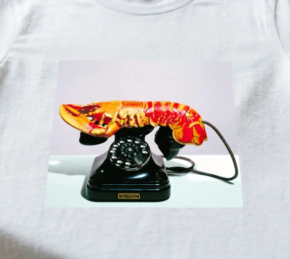 Koszulka z nadrukiem Telefon-homar Salvador Dali