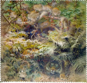 Ściereczka do okularów Row in the Jungle Joseph Wolf