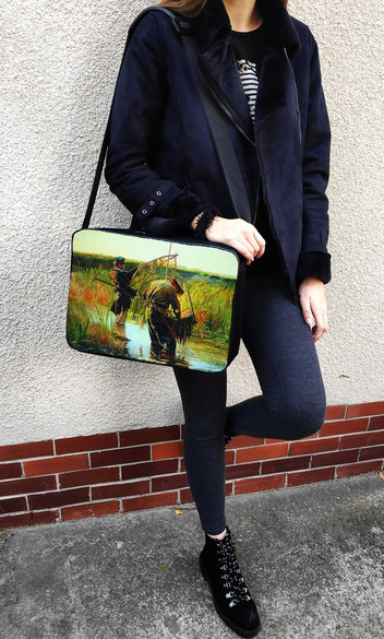 Torba na ramię Rybacy brodzący w wodzie Leon Wyczółkowski