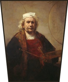 Ekran Autoportret z dwoma kołami Rembrandt