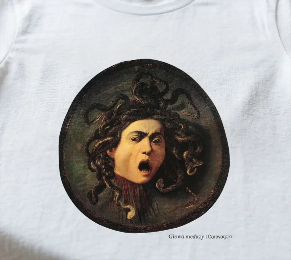 Bluzka damska Głowa meduzy Caravaggio