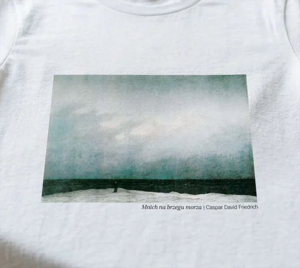 Koszulka z nadrukiem Mnich na brzegu morza Caspar David Friedrich