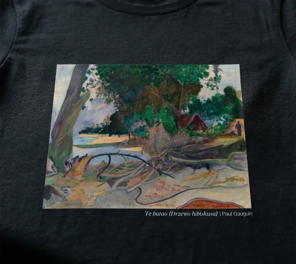 Koszulka z nadrukiem Te burao (Drzewo hibiskusa) Paul Gauguin