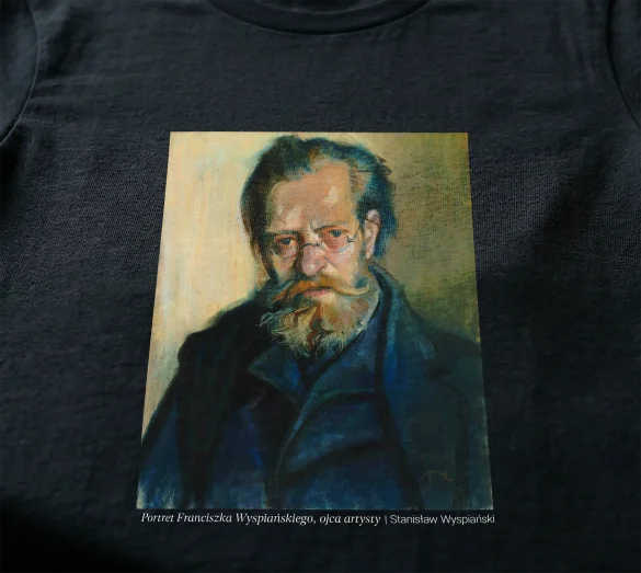 Koszulka z nadrukiem Portret Franciszka Wyspiańskiego, ojca artysty Stanisław Wyspiański
