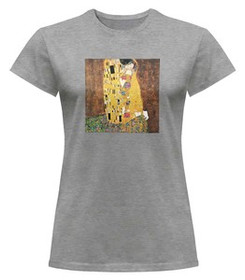 Bluzka damska z naszywką Gustav Klimt Pocałunek