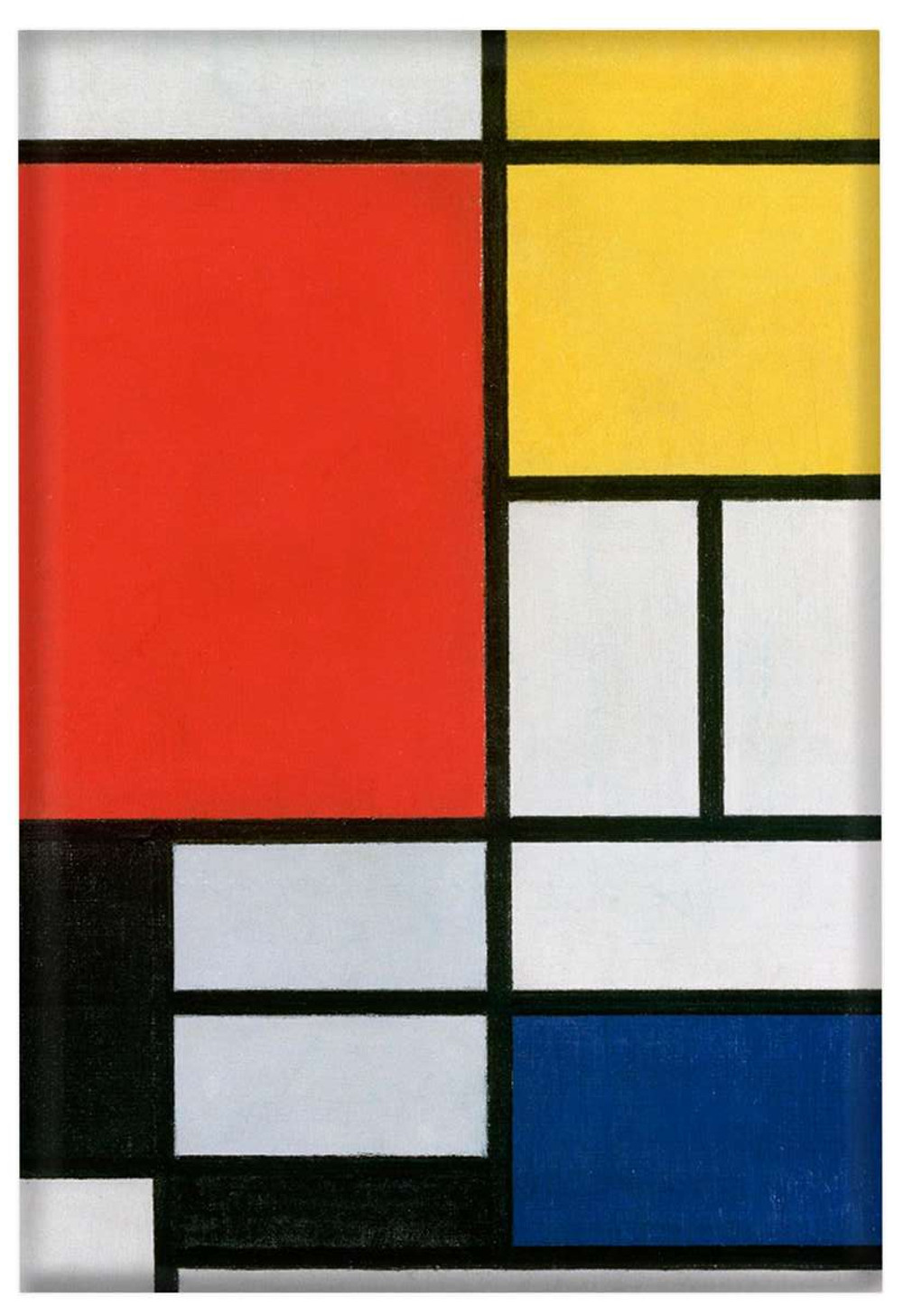 Magnes Kompozycja w czerwieni, żółci, błękicie i czerni Piet Mondrian