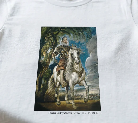 Koszulka z nadrukiem Portret konny księcia Lermy Peter Paul Rubens