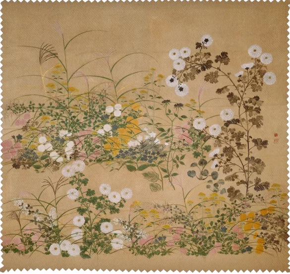 Ściereczka do okularów Ważne rośliny kwitnące jesienią Ogata Korin