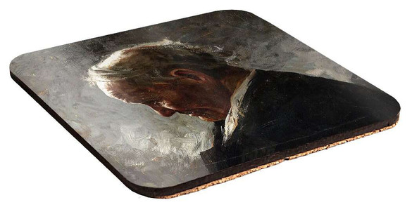 Podkładka pod kubek Profil siwego staruszka Józef Mehoffer