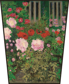 Ekran Kwitnące kwiaty na ogrodzeniu ogrodu Koloman Moser