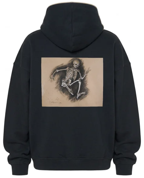 Bluza oversize Studium szkieletu Władysław Podkowiński