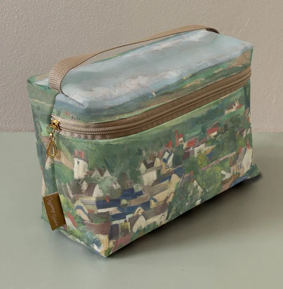 Kosmetyczka kuferek Auvers, widok panoramiczny Paul Cezanne