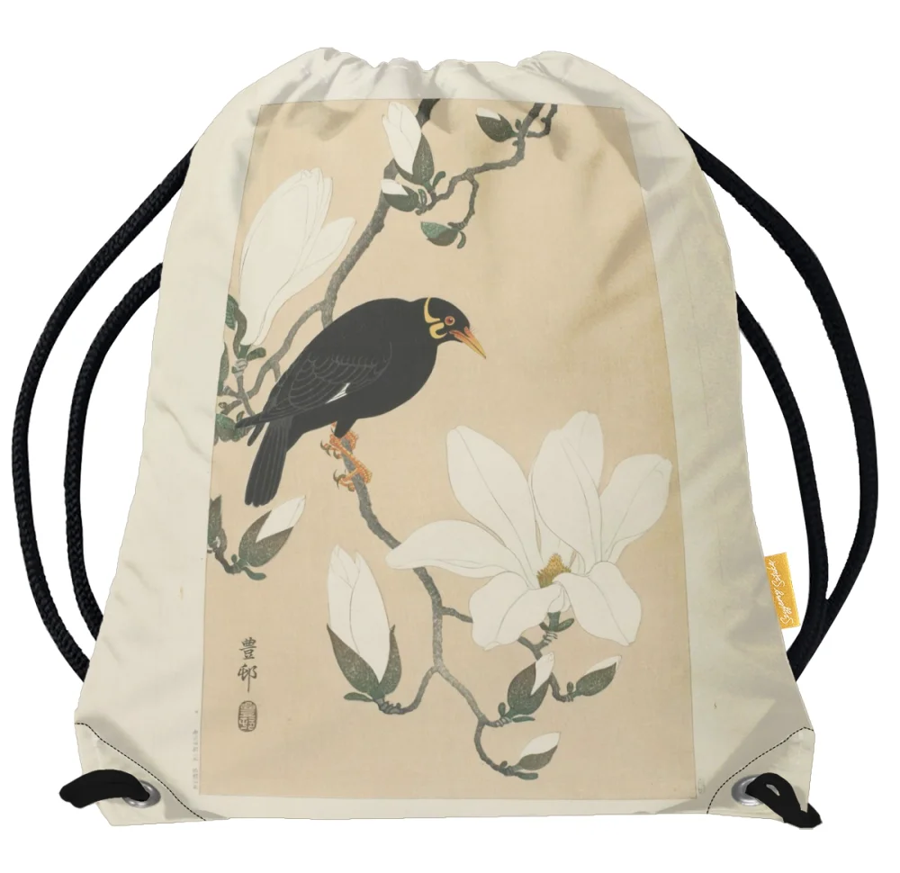 Worek Wzgórze Myna na gałęzi magnolii Ohara Koson