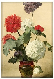 Magnes Peonie (maki) Anna Bilińska-Bohdanowiczowa