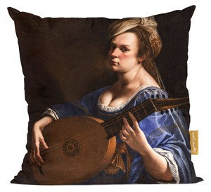 Poduszka Autoportret jako lutnistka Artemisia Gentileschi