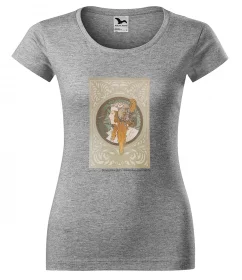 Bluzka damska Bizantyjskie głowy: blondynka Alfons Mucha
