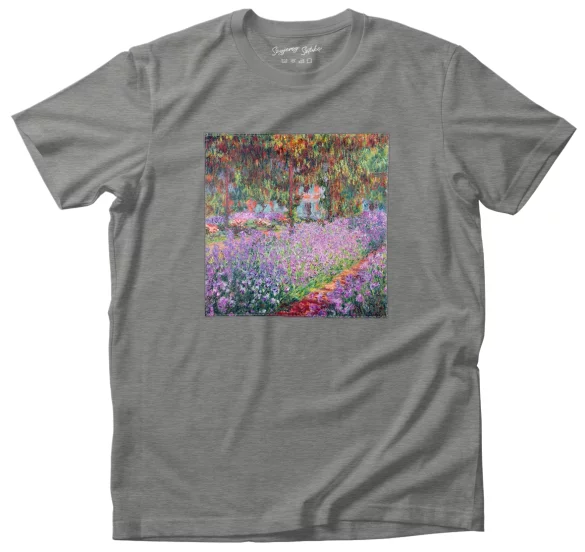 Koszulka z naszywką Ogród artysty w giverny Claude Monet